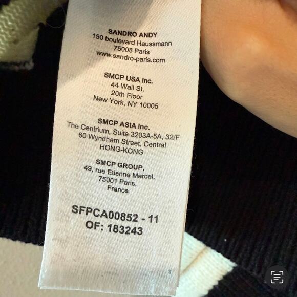 Sandro Lunea Wool Contrasting Knit Sleeveless Coatigan Cardigan Sweater - Picture 5 of 7